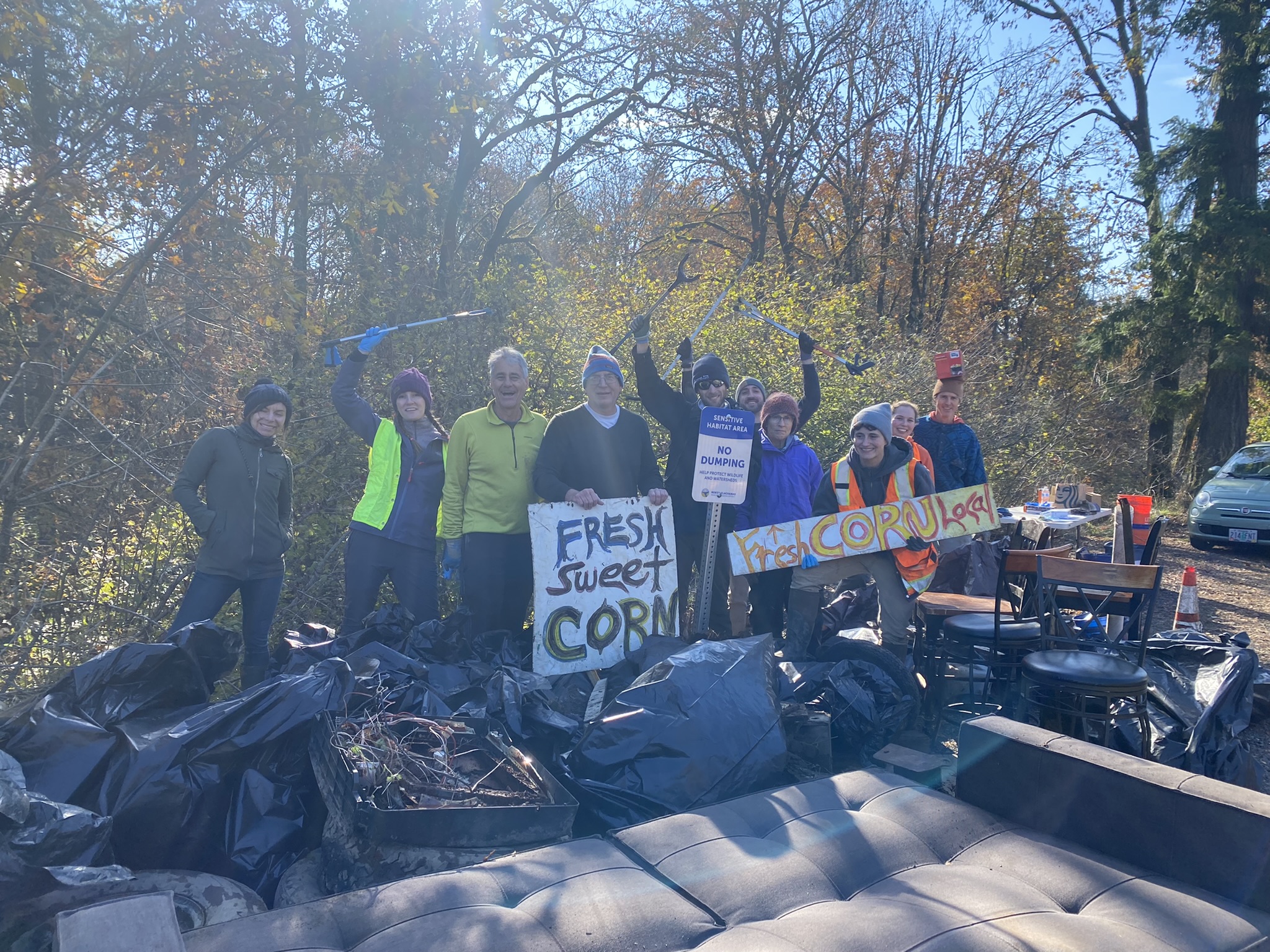 Trillium Creek Cleanup Oregon Clackamas River Basin Council