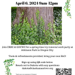Spring Time Ivy Removal Party!