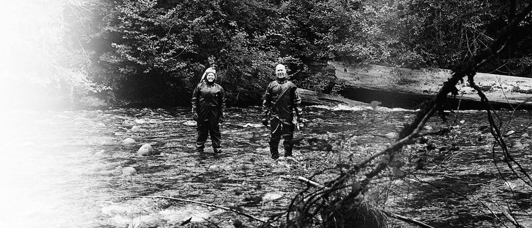 Fish surveys- Kari and Jack Fish surveys- Kari and Jack with the US Forest Service taking eDNA samples in the upper Clackamas watershed