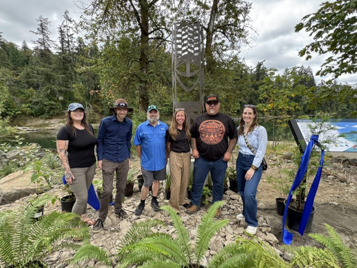 Indigenous Art Installed on the Clackamas